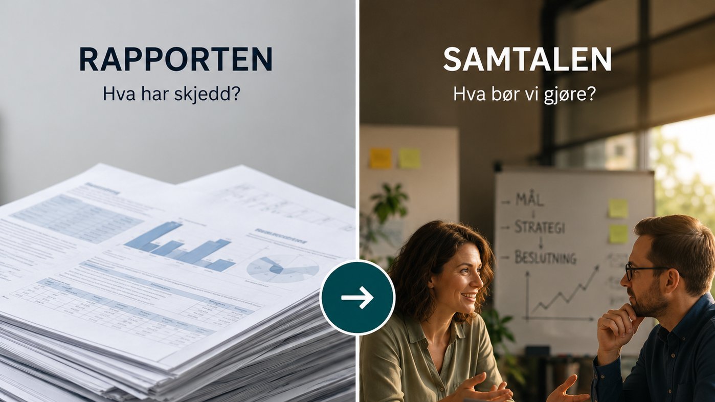 From the report to the conversation: what happened, versus what should we do